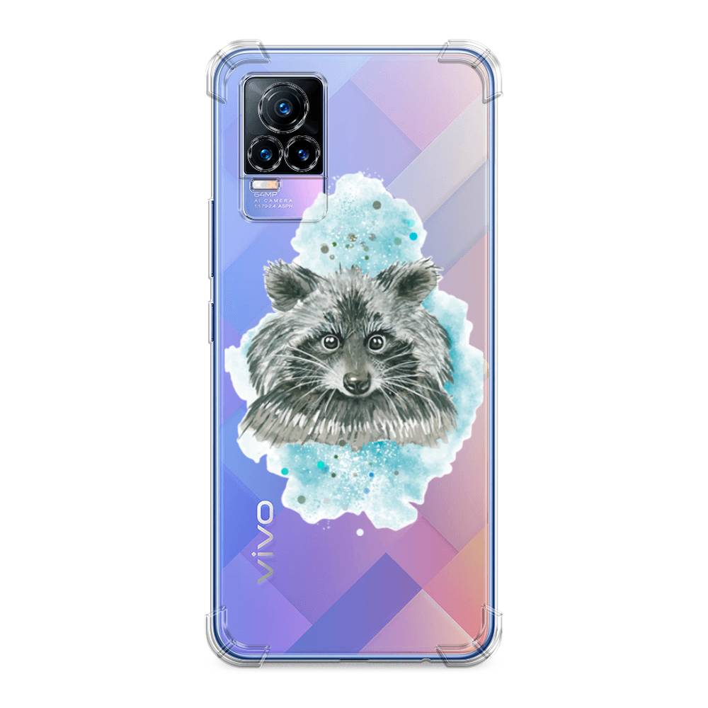 

Чехол Awog на Vivo V21e 4G "Енот в голубом облаке", Разноцветный, 264551-1