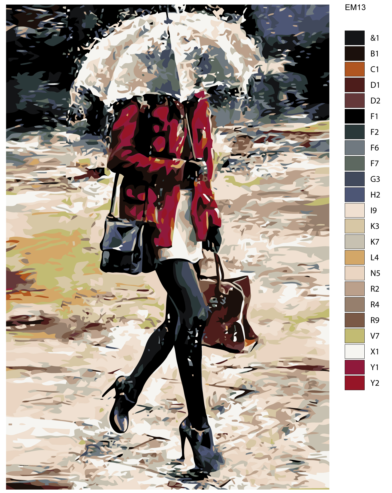 

Картина по номерам, Живопись по номерам, 80 x 120, EM13, EM13