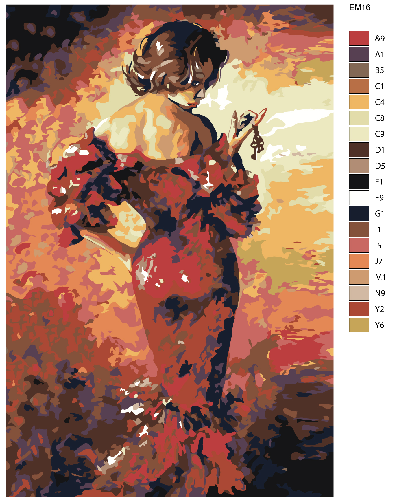 

Картина по номерам, Живопись по номерам, 48 x 72, EM16, EM16