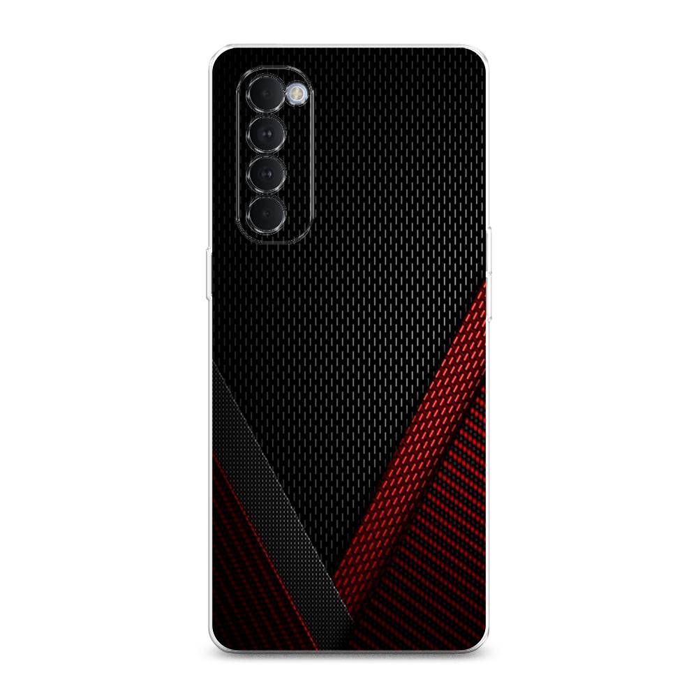 

Чехол Awog на Oppo Reno 4 Pro "Красный карбон", Разноцветный, 258950-3