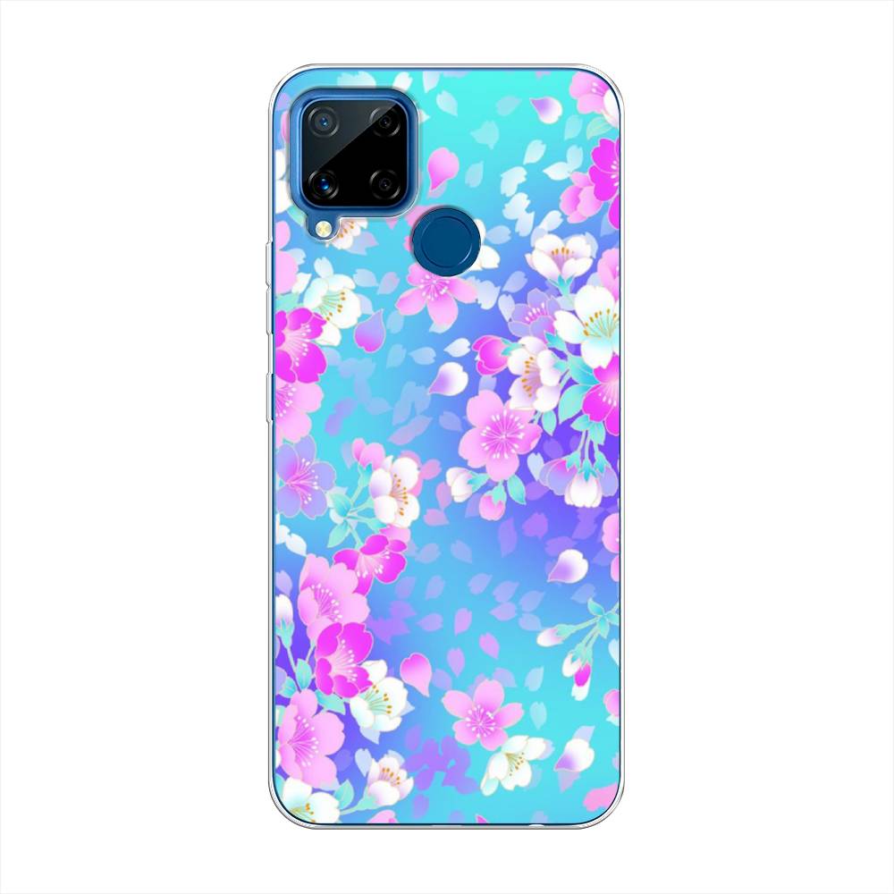 

Чехол Awog на Realme C15 "Яблоневые цветы", Разноцветный, 255050-8