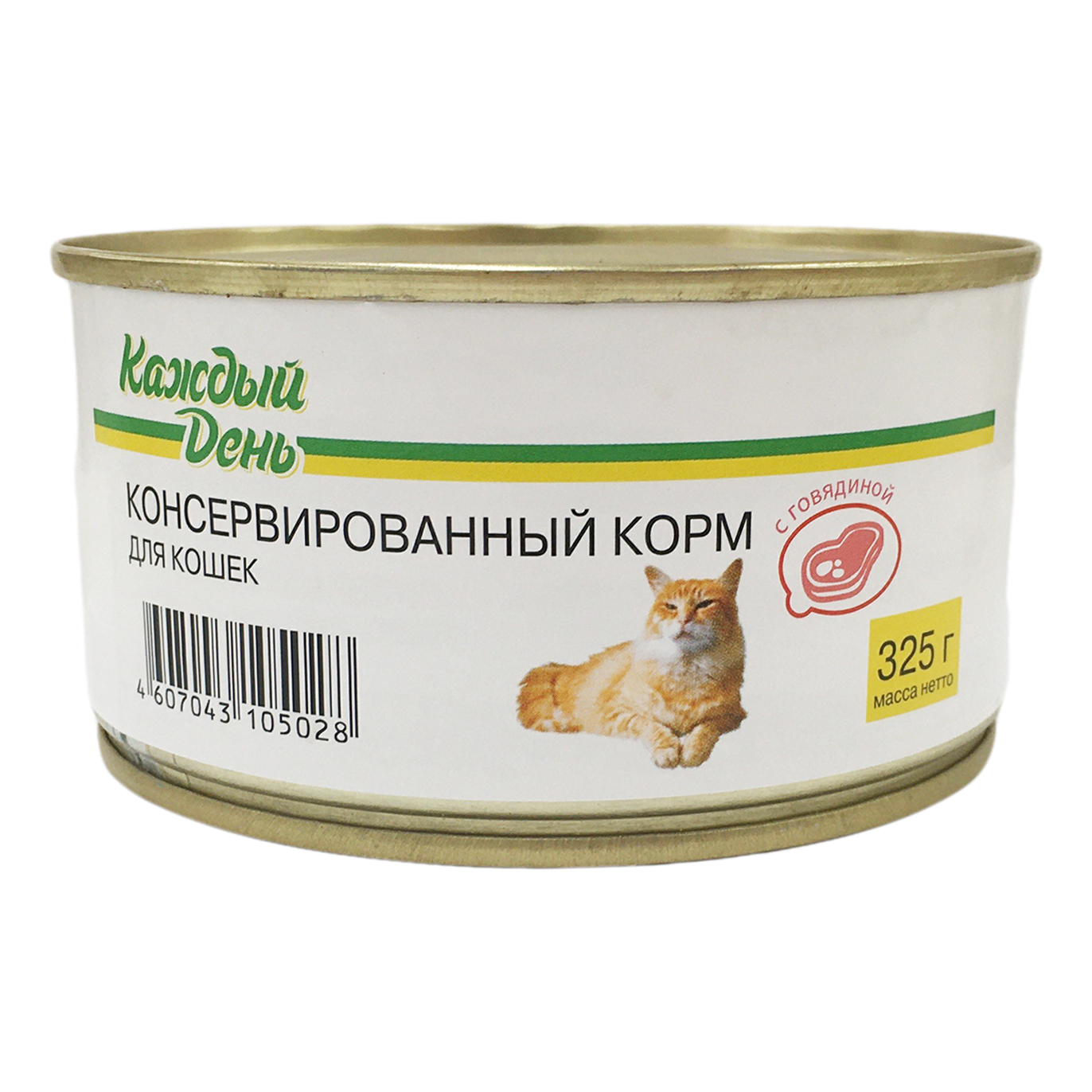 

Консервы для кошек Каждый день, говядина, 325г, говядина 325 г