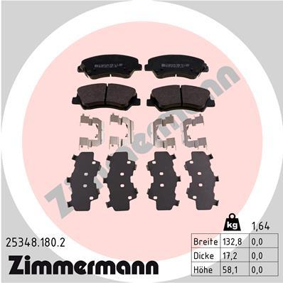 

Комплект тормозных колодок ZIMMERMANN 253481802