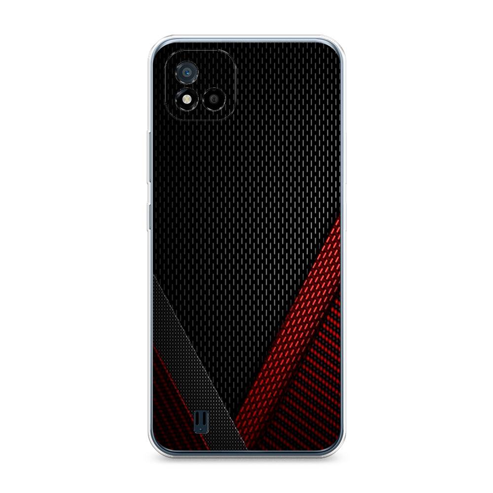 

Чехол Awog на Realme C11 (2021) "Красный карбон", Разноцветный, 257550-3