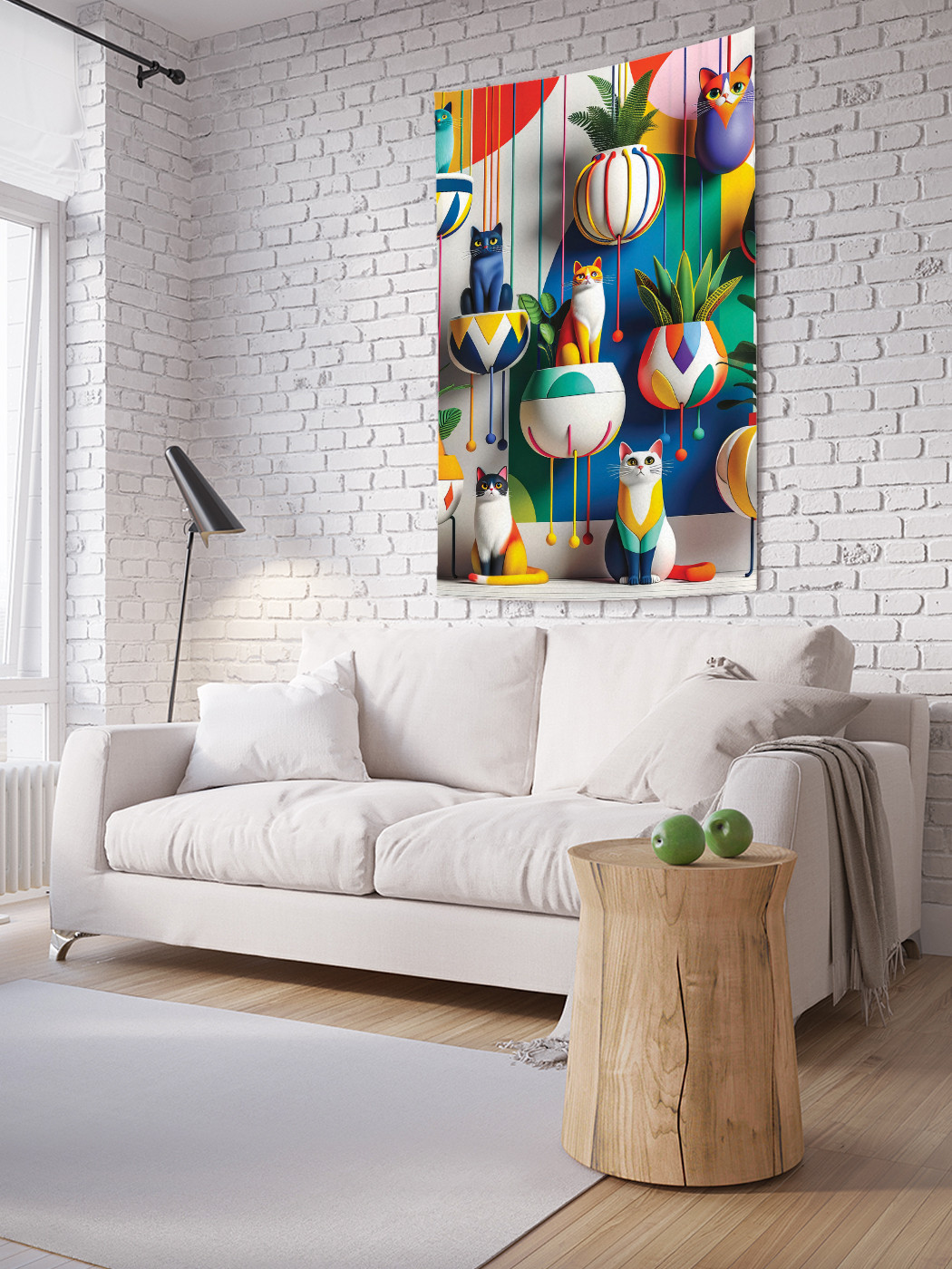 

Фотопанно JoyArty Коты в горшках 150х200, tp_sd3091_150x200