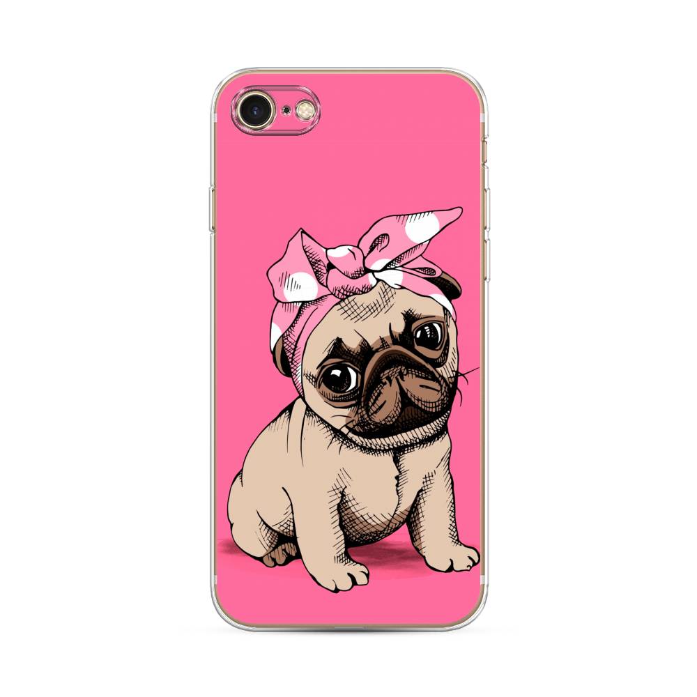 

Чехол Awog на Apple iPhone 8 / Айфон 8 "Dog Pin-Up", Разноцветный, 10850-2