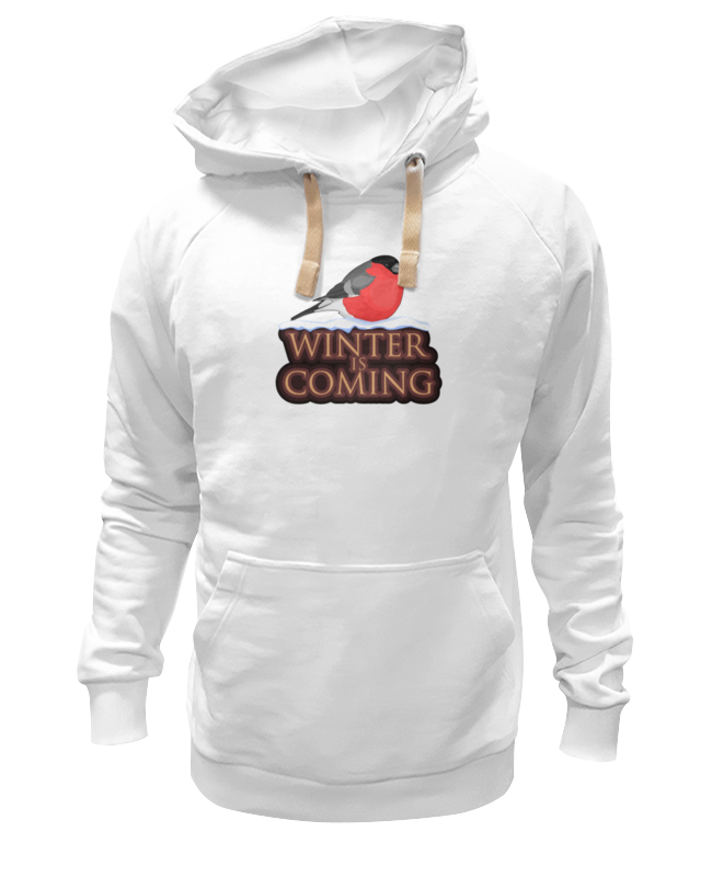 

Толстовка унисекс Printio Winter is coming белая L, Winter is coming