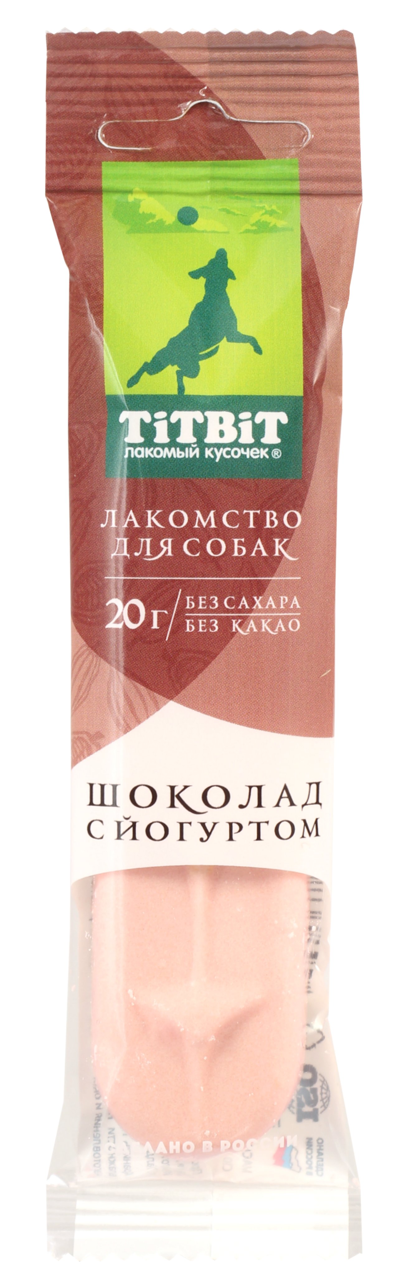 

Лакомство для собак TitВit Новогодняя коллекция шоколад с йогуртом, 20 г