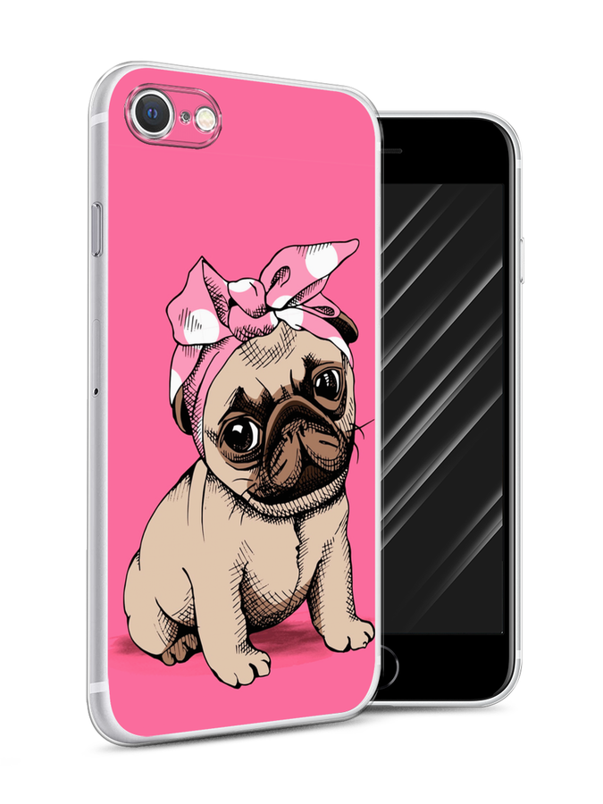 

Чехол Awog на Apple iPhone SE 2020 / Айфон SE 2020 "Dog Pin-Up", Разноцветный, 12450-2