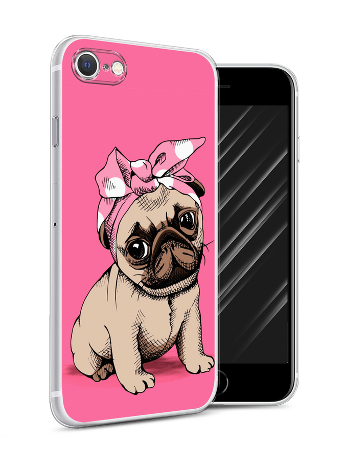 

Чехол Awog на Apple iPhone SE 2022 / Айфон SE 2022 "Dog Pin-Up", Разноцветный, 14850-2