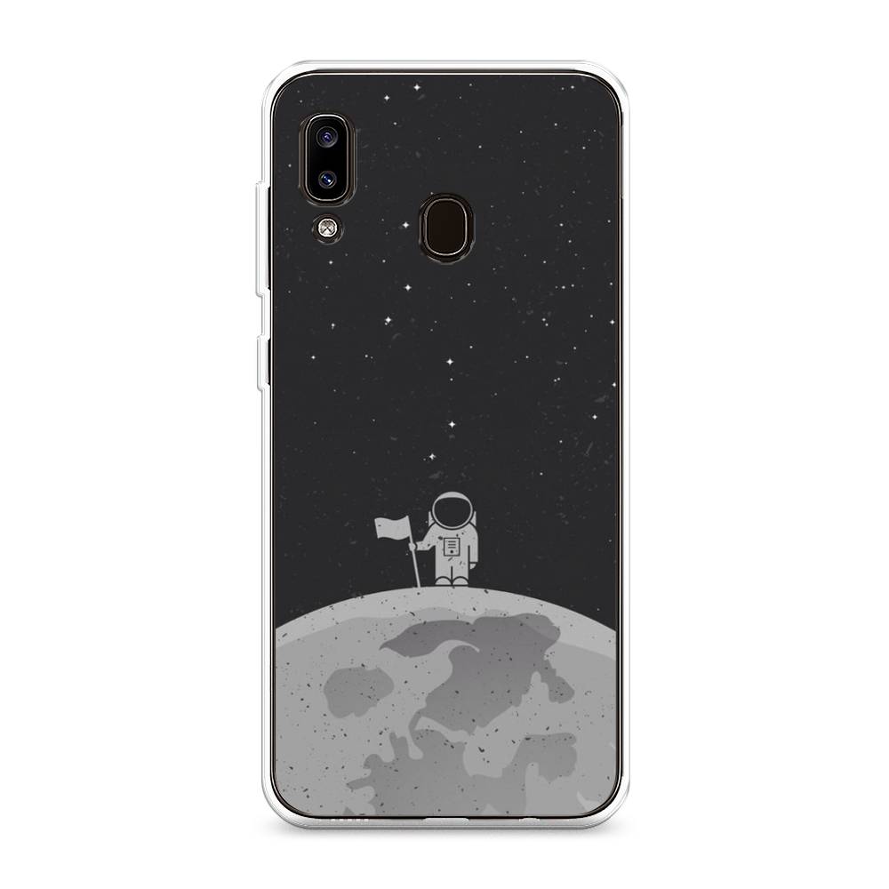 

Чехол Awog на Samsung Galaxy A20/A30 "Первый на Луне", Разноцветный, 27650-4