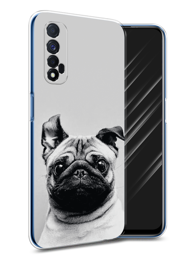 

Чехол Awog на Realme 7 "Ушастый мопс", Разноцветный, 254150-1