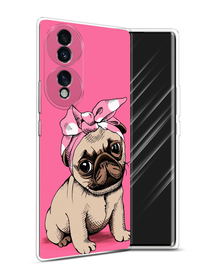 

Чехол Awog на Honor 70 "Dog Pin-Up", Разноцветный, 6108250-2