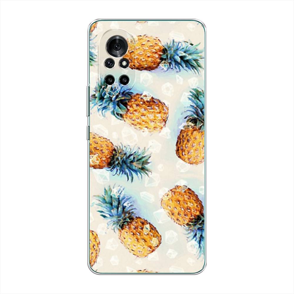 

Чехол Awog на Honor V40 Lite "Ананасы", Разноцветный, 6105150-3