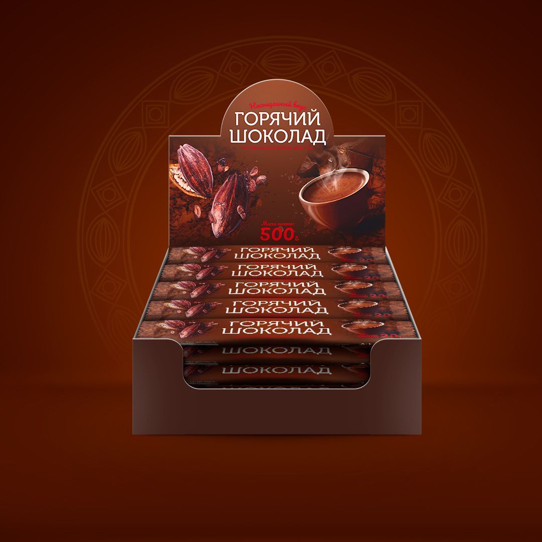 Горячий шоколад растворимый Cacao Barry шоу-бокс 500 г, 20 г * 25 шт