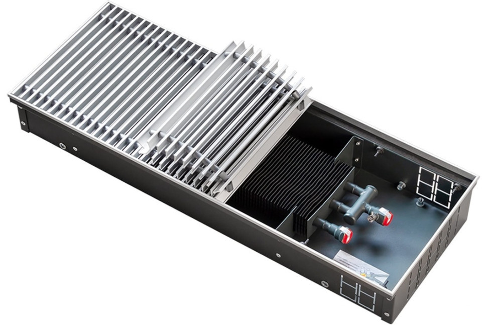 

Конвектор в пол с решеткой Techno Power KVZ 300-85-1400 мм с естественной конвекцией, Power KVZ