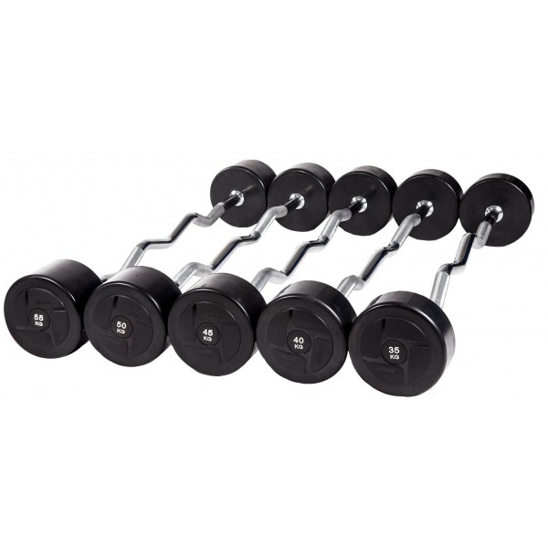 

Набор изогнутых штанг (5 шт, 35-55 кг, шаг 5 кг) PROFI-FIT