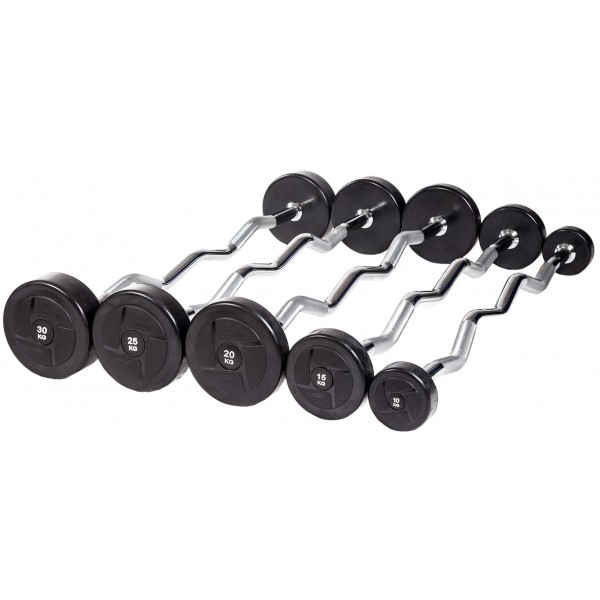 

Набор изогнутых штанг (5 шт, 10-30 кг, шаг 5 кг) PROFI-FIT