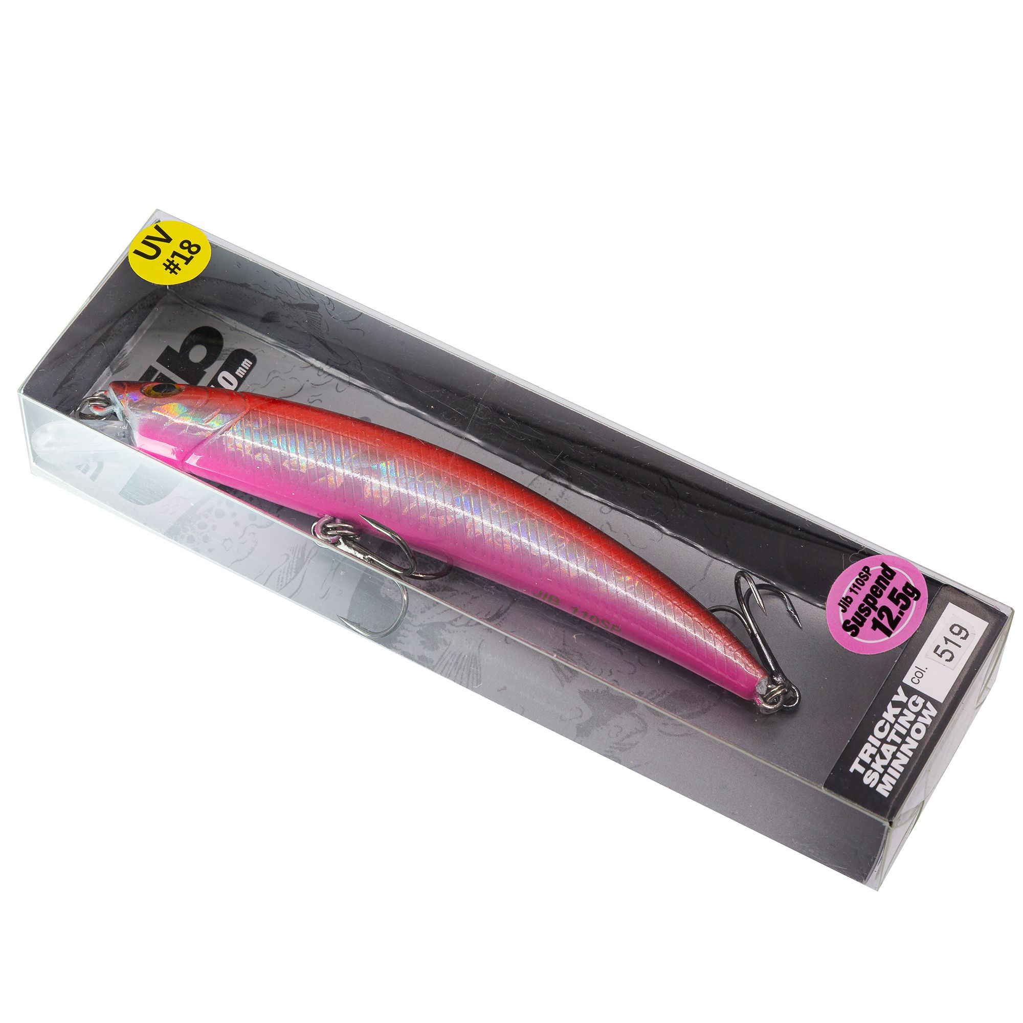 

Воблер Grows Culture Jib 110sp цвет uv18 110 мм 12.5 гр суспендер, Разноцветный, Jib 90sp