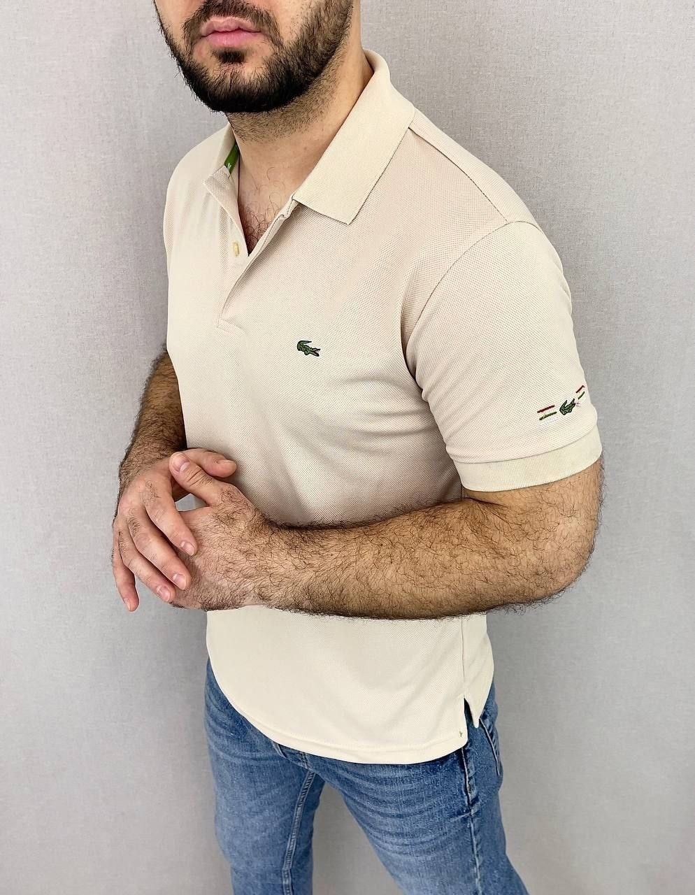 

Футболка мужская Lacoste CA-16998 бежевая 5 EU, Бежевый, CA-16998