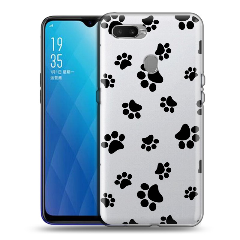 фото Полупрозрачный дизайнерский силиконовый чехол для oppo ax7 / oppo a5s / oppo a12 прозрачны 100gadgets