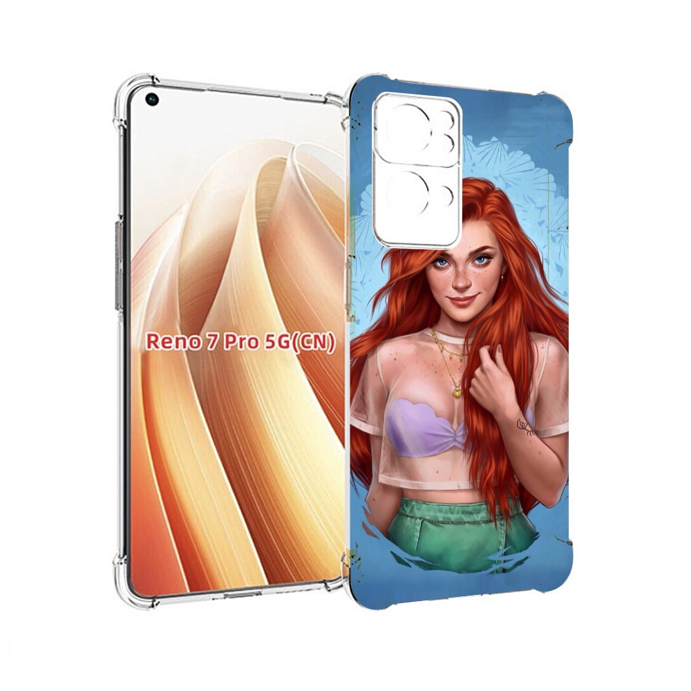 

Чехол MyPads девушка-в-голубом-фоне женский для OPPO Reno7 Pro 5G, Прозрачный, Tocco