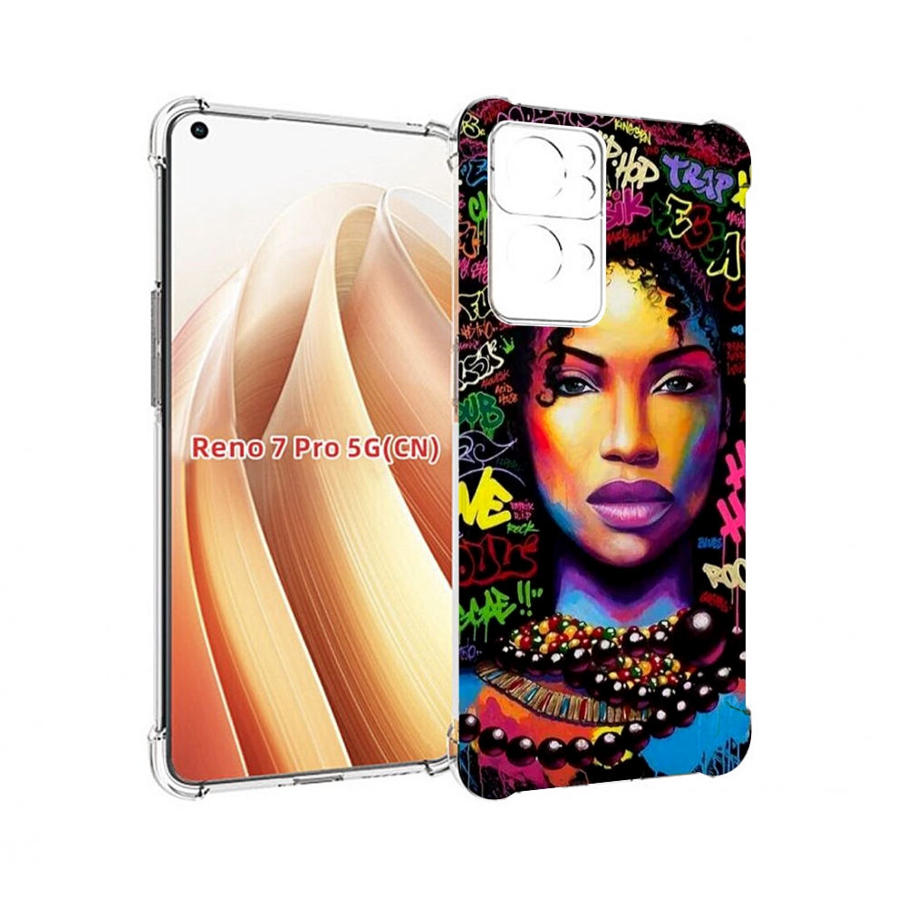 

Чехол MyPads девушка-в-граффити женский для OPPO Reno7 Pro 5G, Прозрачный, Tocco