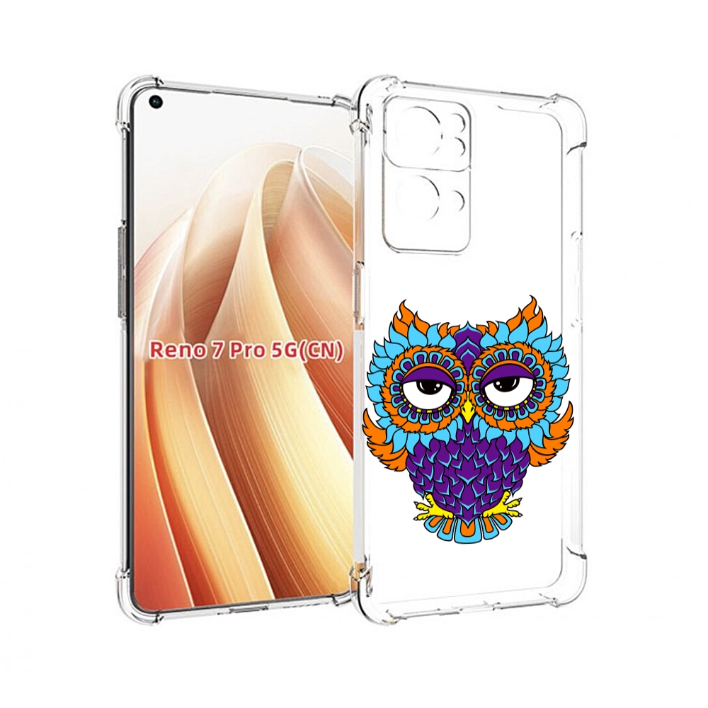 

Чехол MyPads Цветная сова для OPPO Reno7 Pro 5G, Прозрачный, Tocco