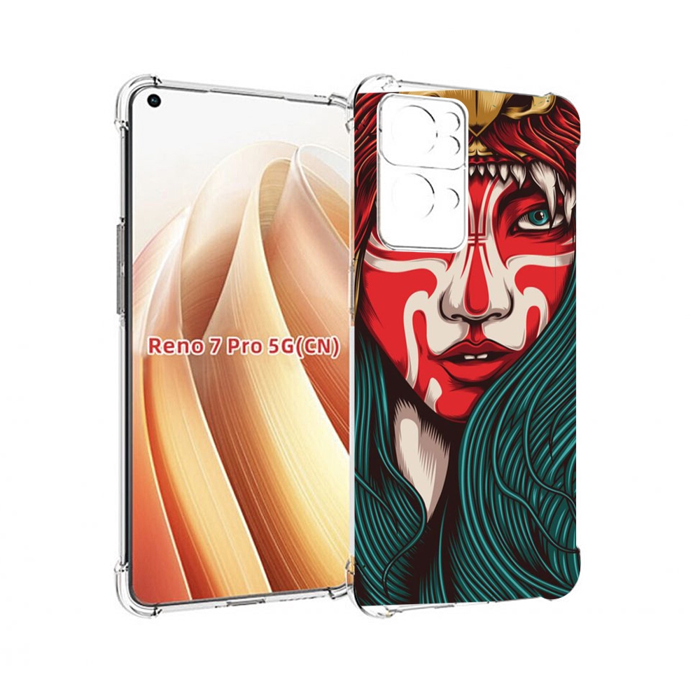

Чехол MyPads девушка-в-маскировке для OPPO Reno7 Pro 5G, Прозрачный, Tocco