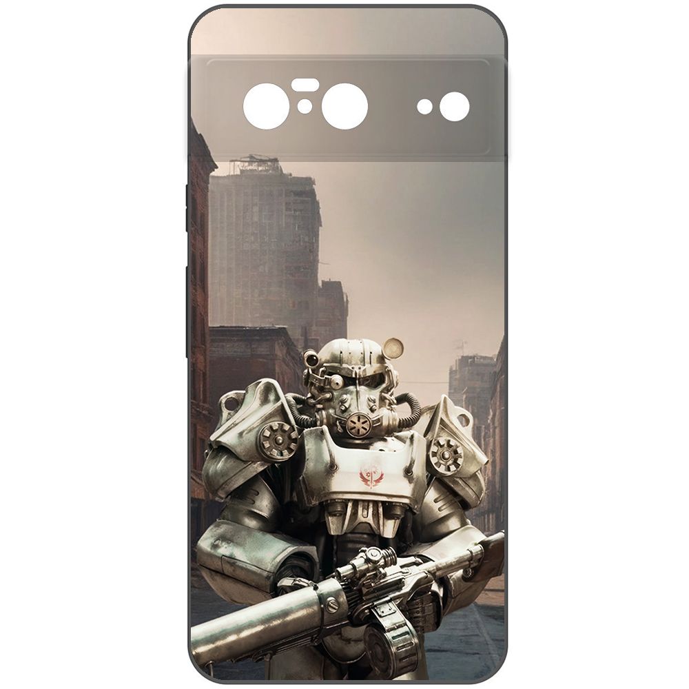 

Чехол-накладка Krutoff Soft Case Фоллаут (Fallout) - Рыцарь Братства для GOOGLE Pixel 8