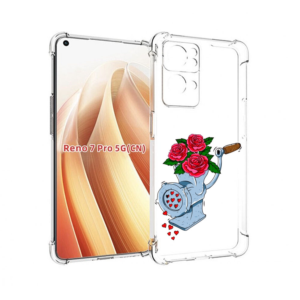 

Чехол MyPads Цветочные сердца для OPPO Reno7 Pro 5G, Прозрачный, Tocco