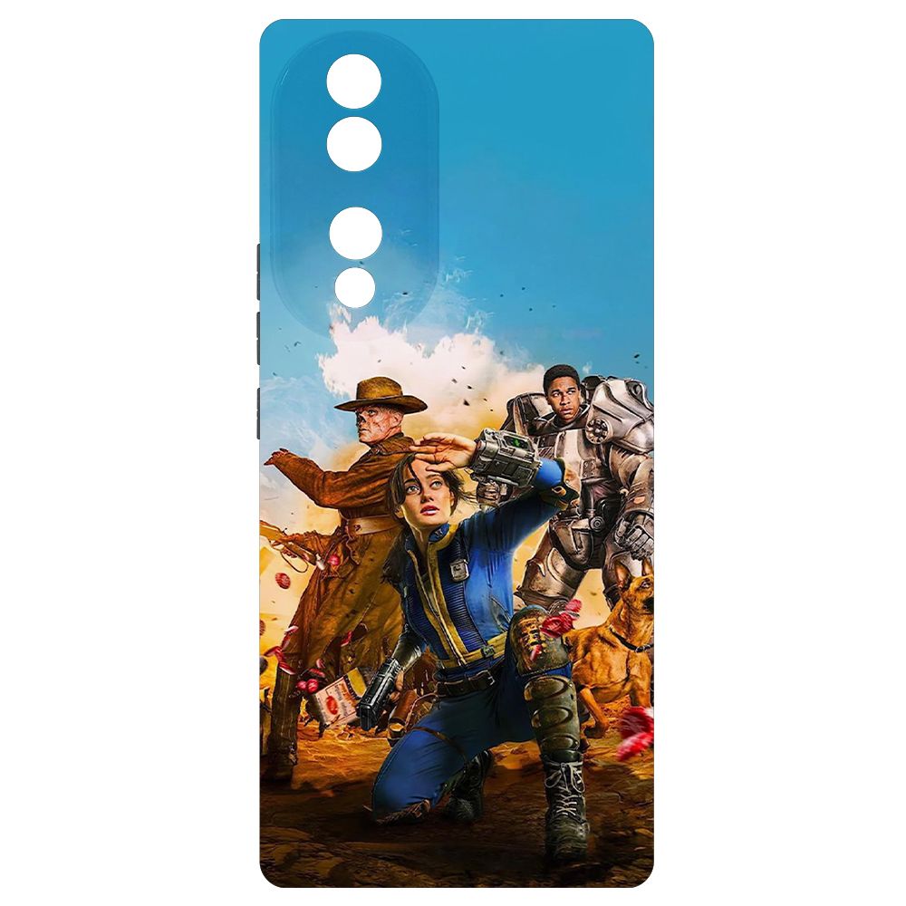 

Чехол-накладка Krutoff Soft Case Фоллаут (Fallout) - Люси, Гуль и Аарон для Honor 70