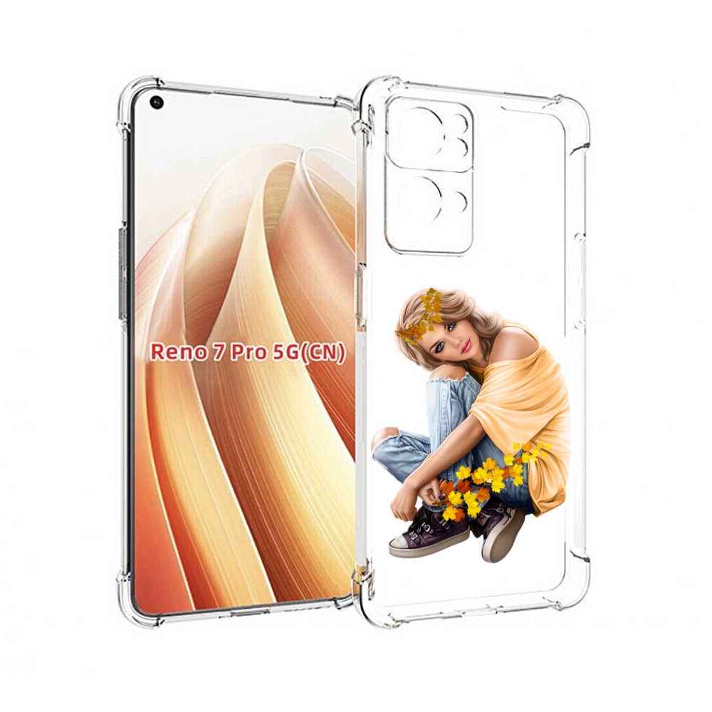 

Чехол MyPads девушка-в-цветочками женский для OPPO Reno7 Pro 5G, Прозрачный, Tocco