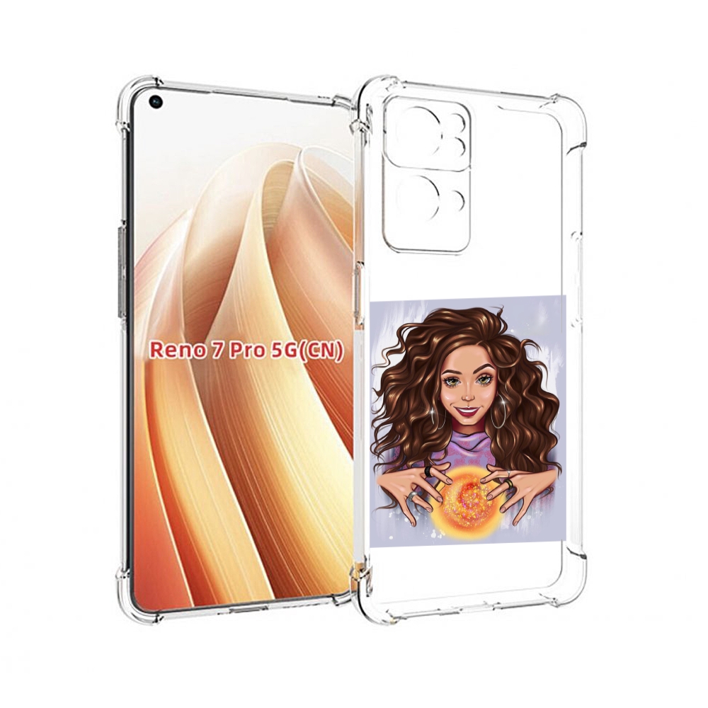 

Чехол MyPads девушка-волшебница для OPPO Reno7 Pro 5G, Прозрачный, Tocco