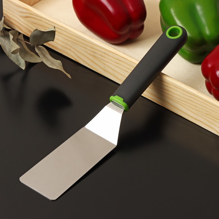 

Лопатка для пиццы Доляна Лопатка для пиццы Lime, 25х5 см, черно-зеленый, Зеленый;черный