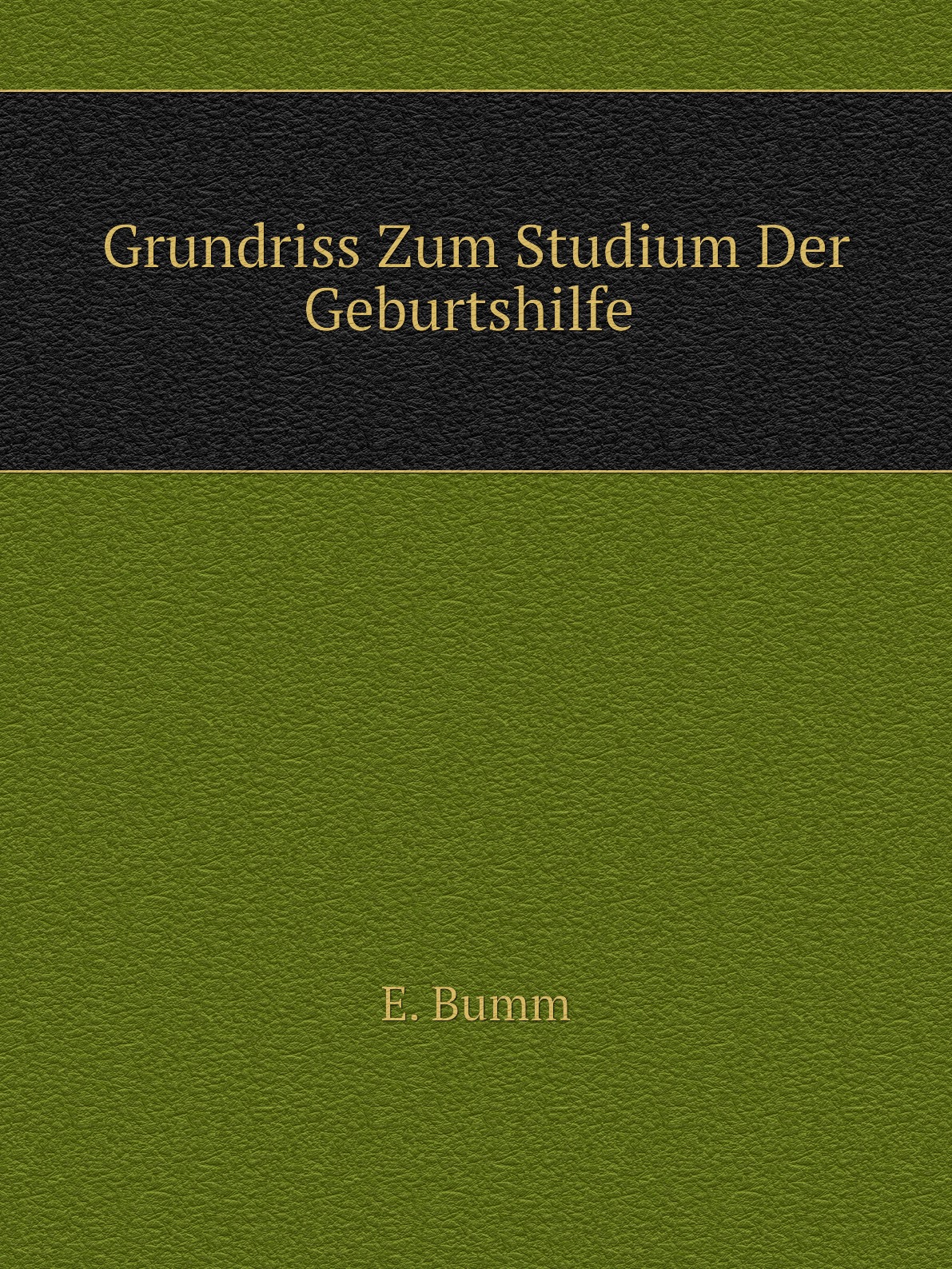 

Grundriss Zum Studium Der Geburtshilfe