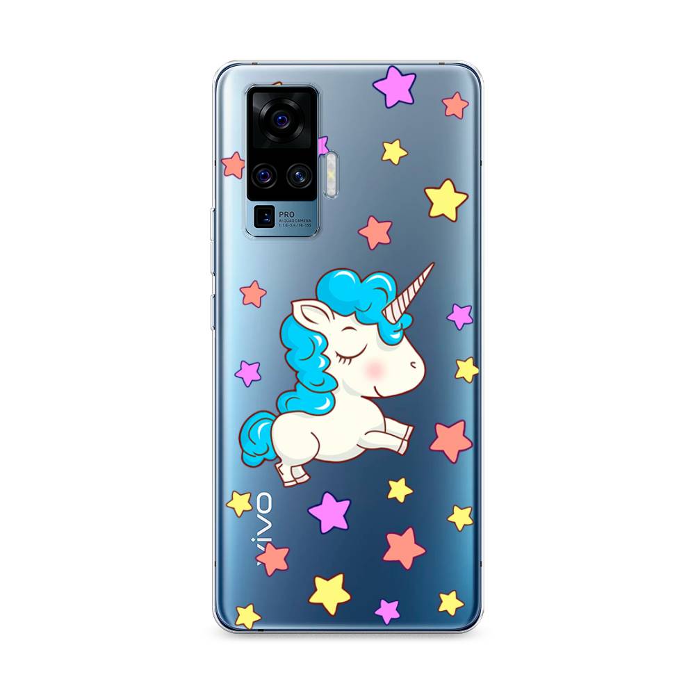 

Чехол Awog на Vivo X50 Pro "Звездный единорог", Разноцветный, 262350-2
