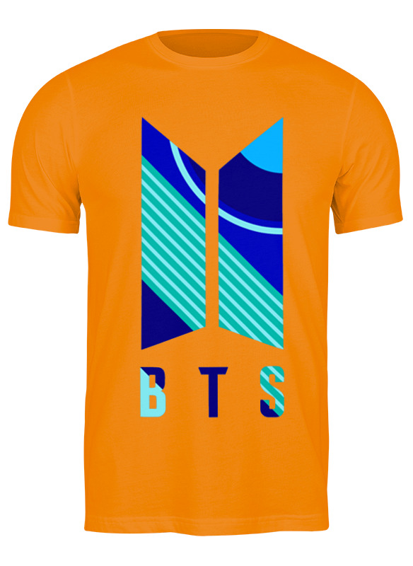 

Футболка мужская Printio Bts оранжевая 3XL, Оранжевый, Bts
