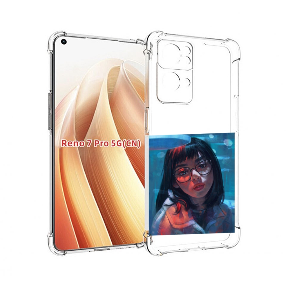 

Чехол MyPads девушка-под-красным-светом для OPPO Reno7 Pro 5G, Прозрачный, Tocco