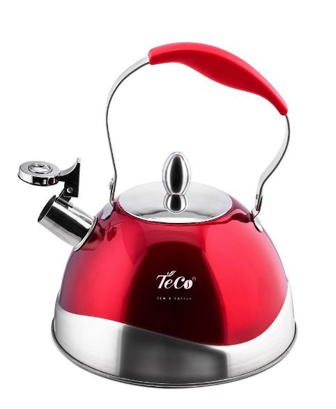 фото Чайник для плиты teco tc-103 со свистком, нержавеющая сталь