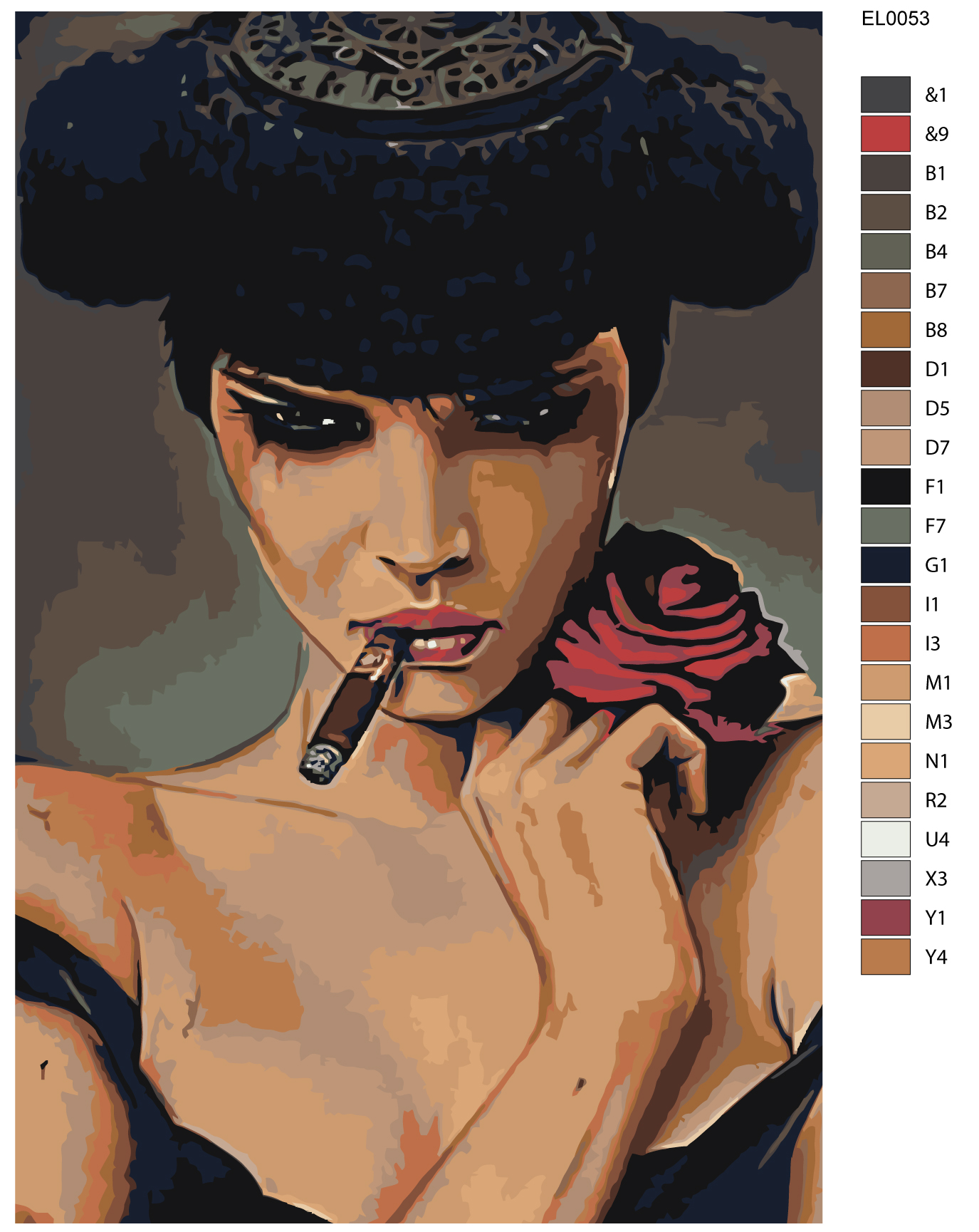 

Картина по номерам, Живопись по номерам, 80 x 120, EL005, EL005