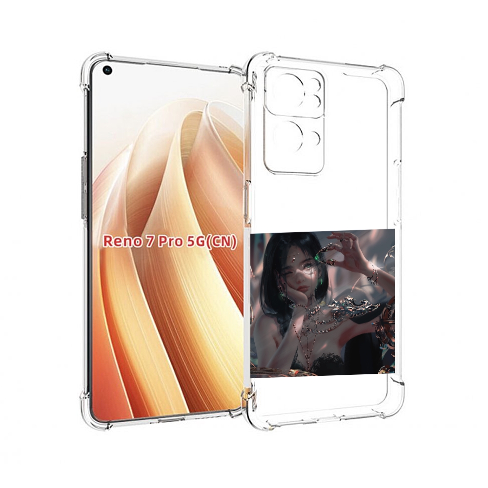 

Чехол MyPads девушка-с-алмазом для OPPO Reno7 Pro 5G, Прозрачный, Tocco