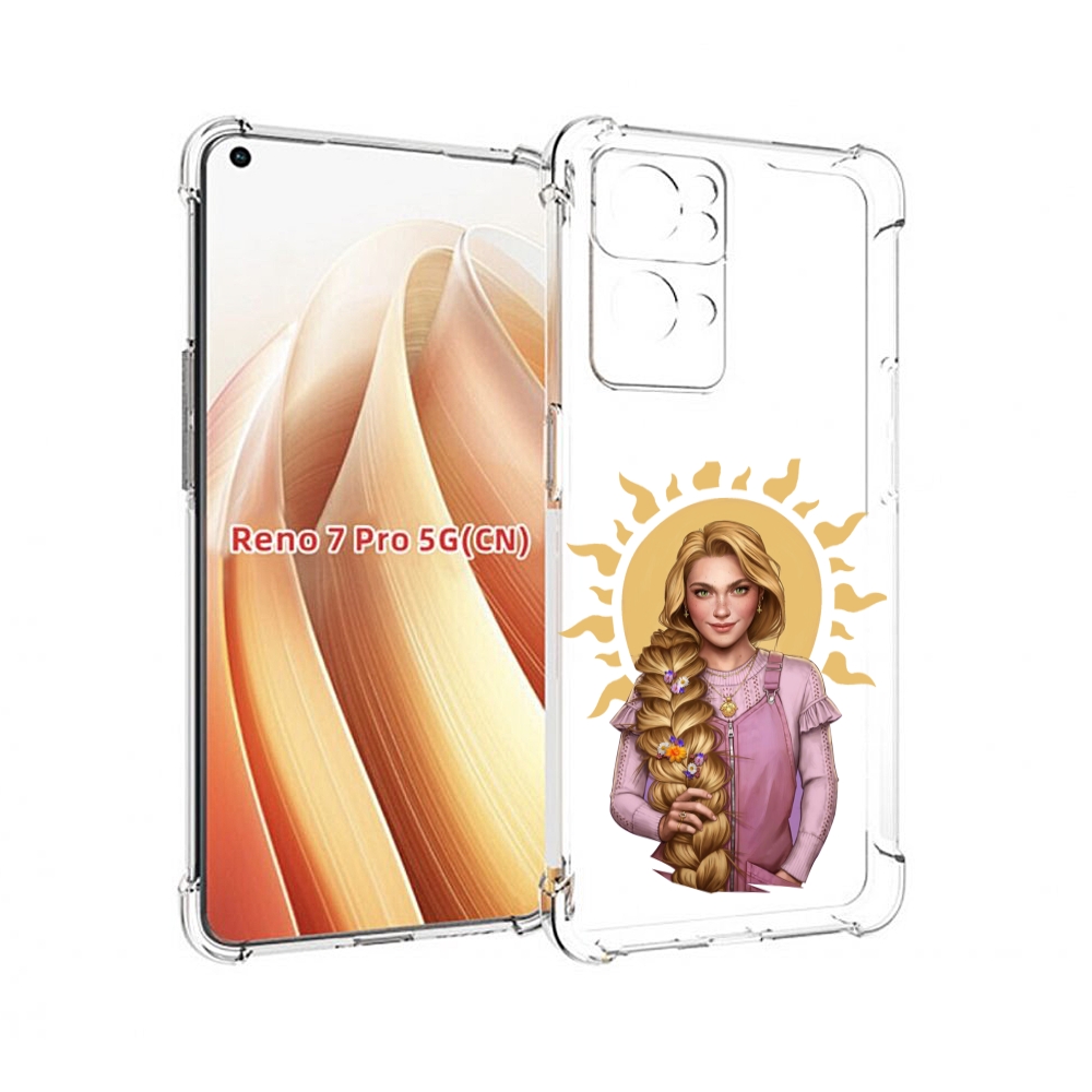 

Чехол MyPads девушка-с-большой-косой для OPPO Reno7 Pro 5G, Прозрачный, Tocco
