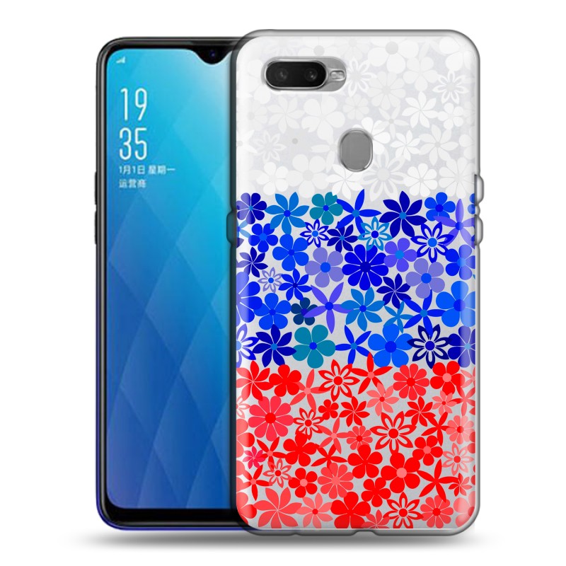 фото Полупрозрачный дизайнерский силиконовый чехол для oppo ax7 / oppo a5s / oppo a12 российски 100gadgets