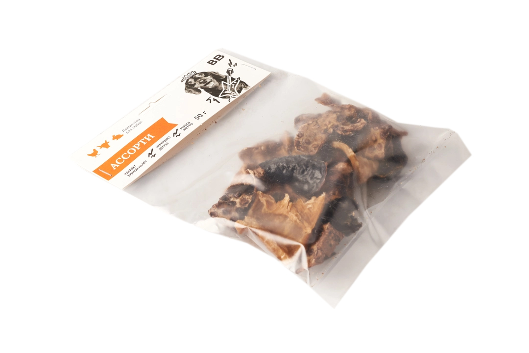 

Лакомство для собак ВкусВилл Ассорти, 50 г