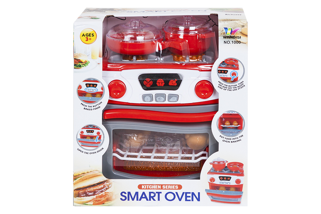 

Игрушечная плита Smart Oven 1000, Красный;серый