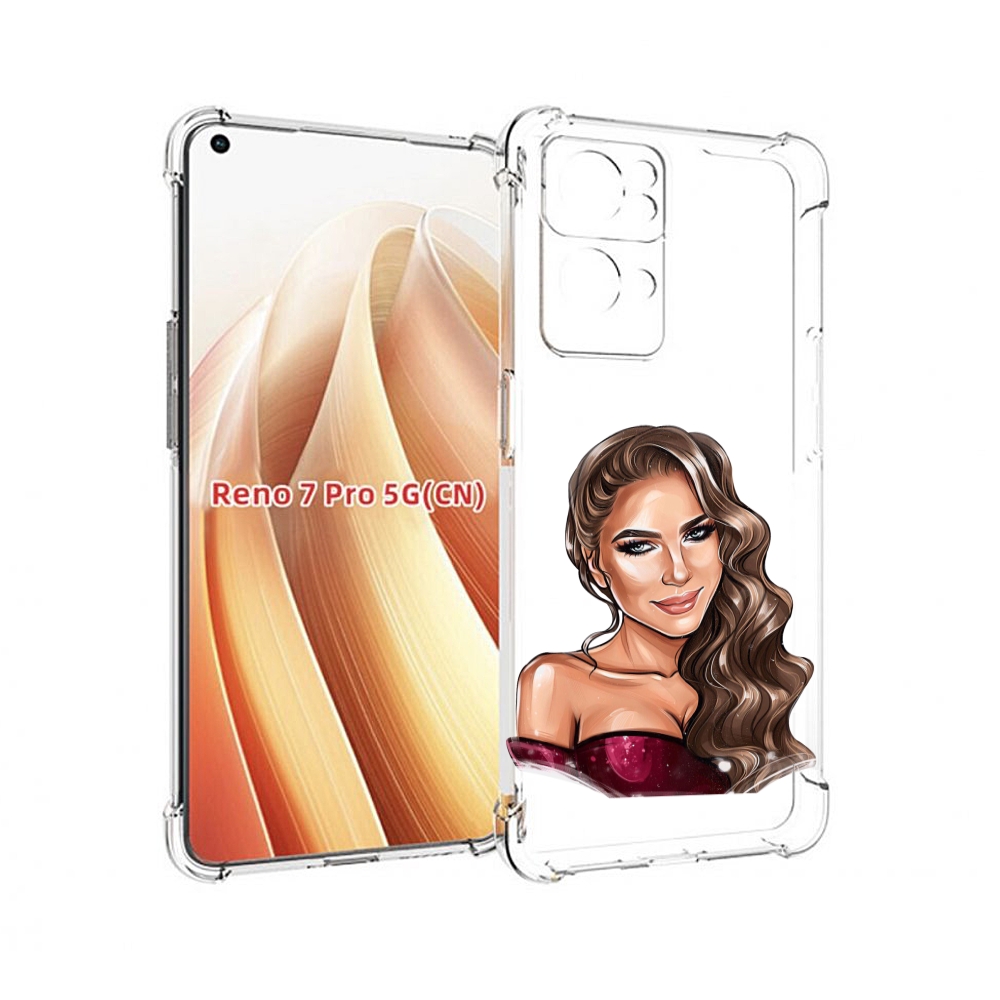

Чехол MyPads девушка-с-улыбкой женский для OPPO Reno7 Pro 5G, Прозрачный, Tocco