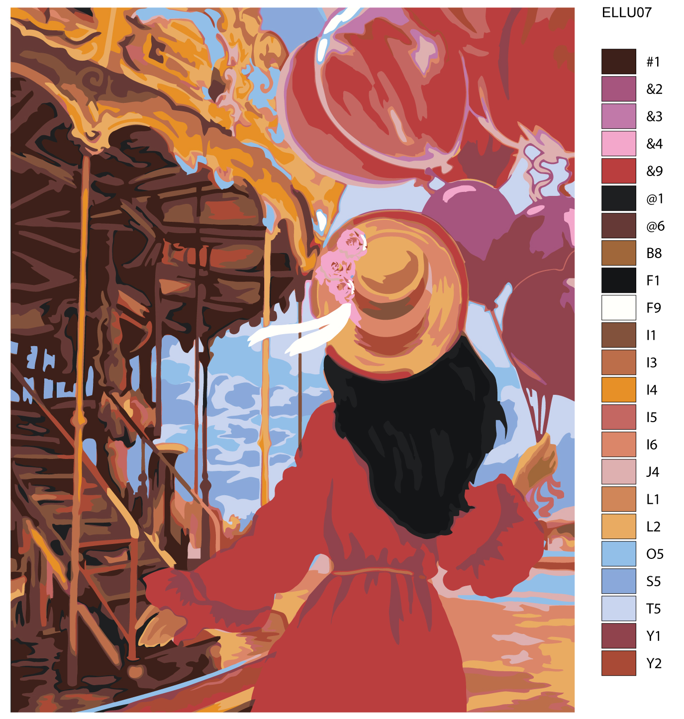 

Картина по номерам, Живопись по номерам, 80 х 100, ELLU07, ELLU07