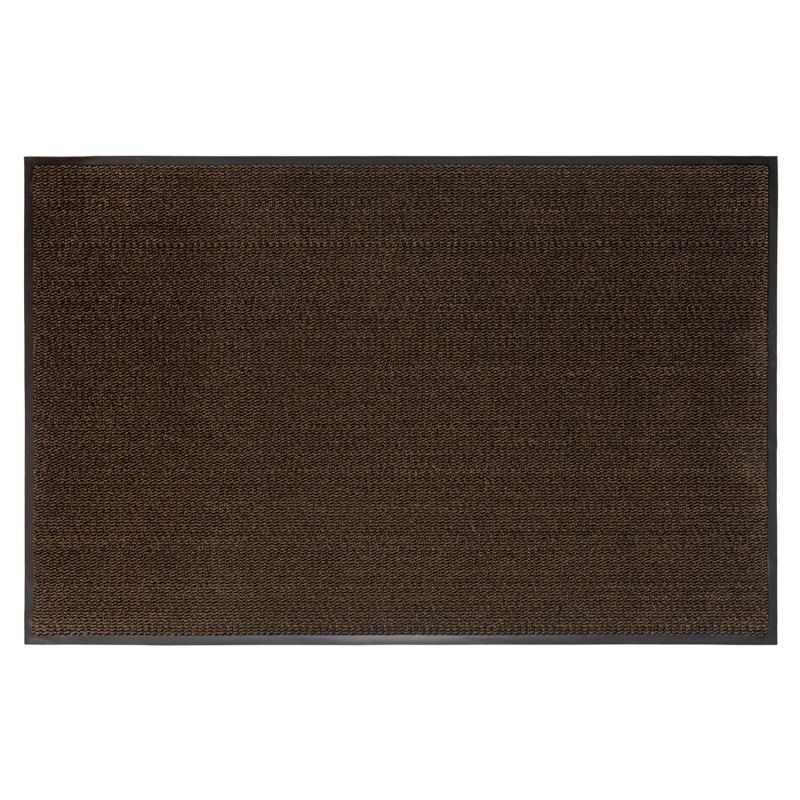 фото Коврик придверный износостойкий влаговпитывающий, 90х150 см, тафтинг, коричневый, laima ex