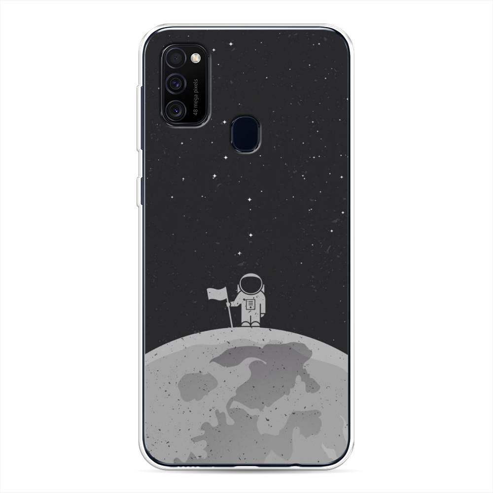 

Чехол Awog на Samsung Galaxy M30s/M21 "Первый на Луне", Разноцветный, 29850-4
